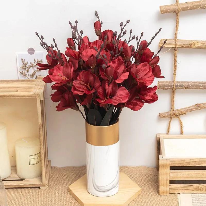 DAALO Umelé kvety do vázy - červené - AKCIA!