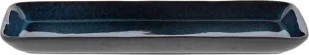 Servírovacia keramická tácka 14x38 cm Gastro Dark Blue/Black – Bitz