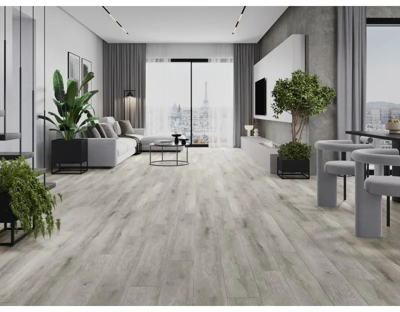 Mexen Boone, vinylová podlaha 1240x182 mm SPC 6,5 mm, IXPE 1,5 mm, 4-stranná V-drážka, dub, F1054-1240-182-505-4V1-01