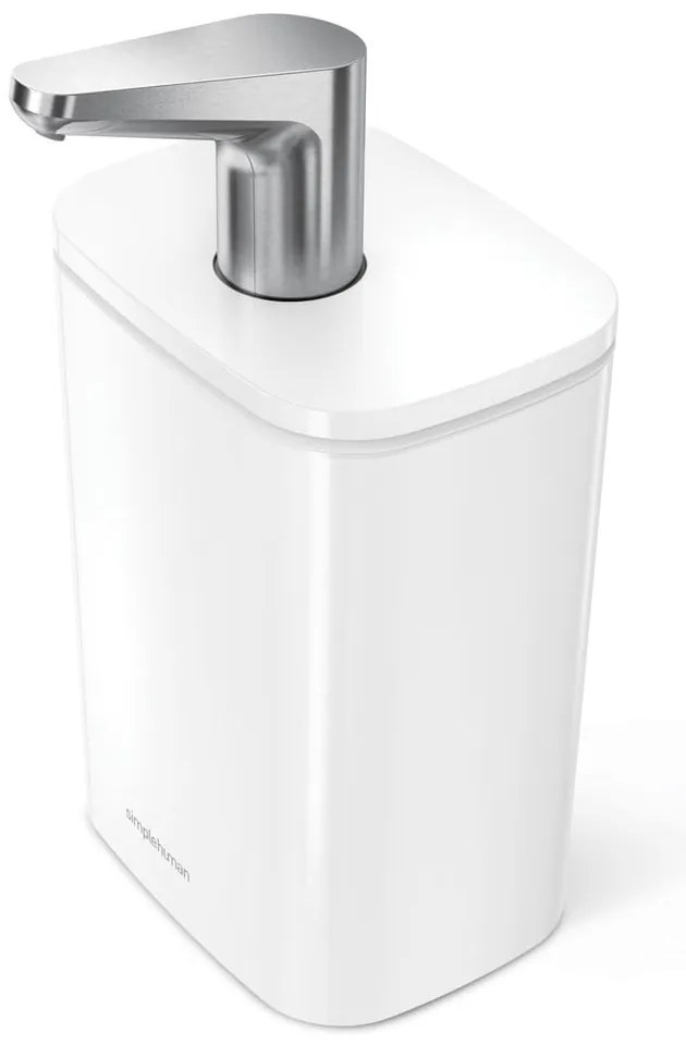 Biely oceľový dávkovač mydla 473 ml Pulse – simplehuman