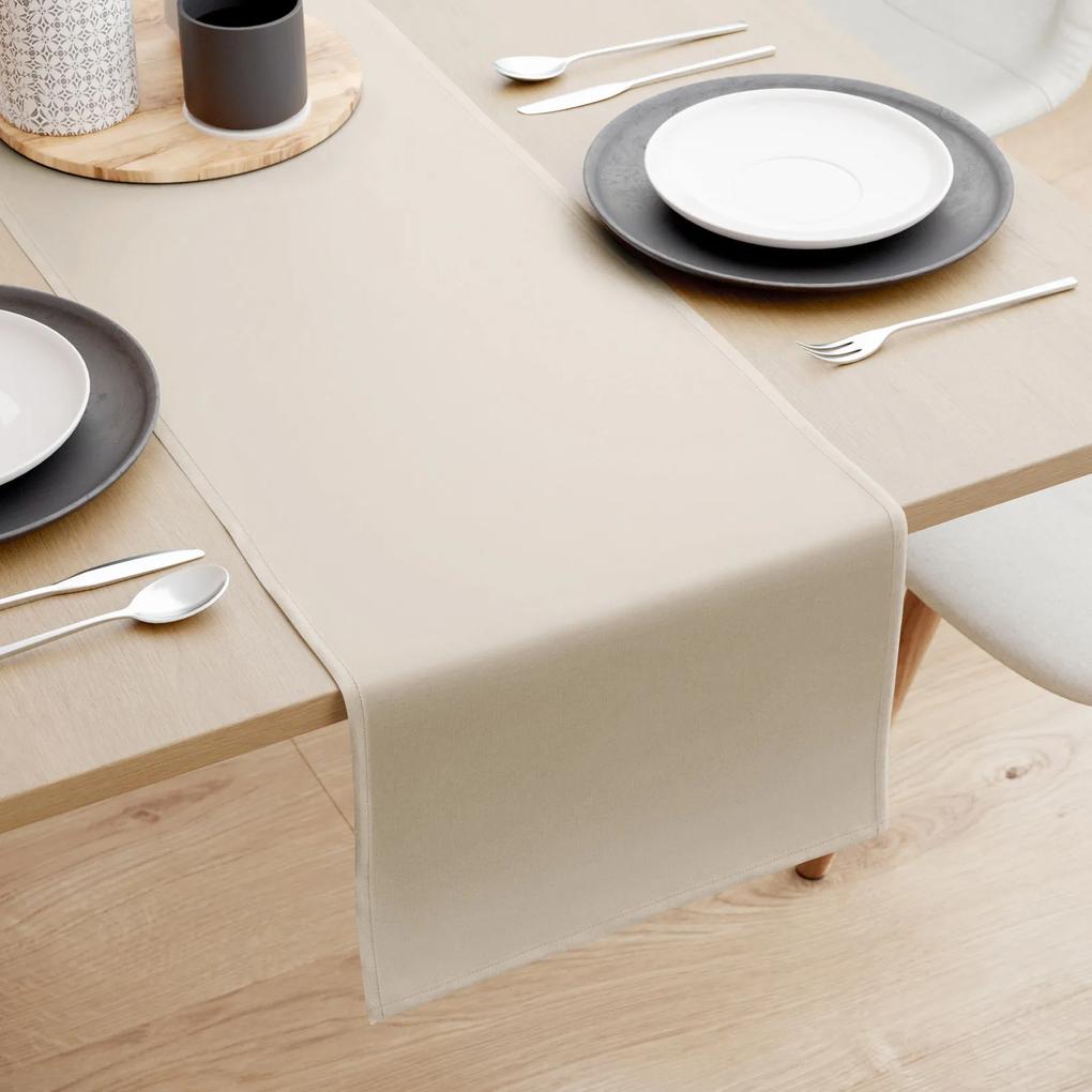 Goldea behúň na stôl 100% bavlnené plátno - latte 20x160 cm