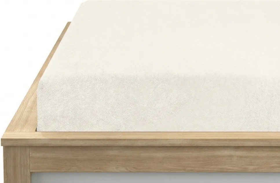 Froté plachta EXCLUSIVE svetlo krémová 180 x 200 cm