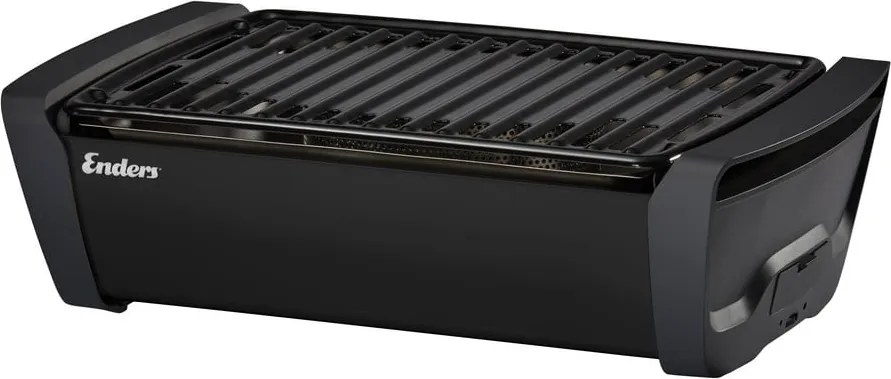 Čierny gril na drevené uhlie Aurora