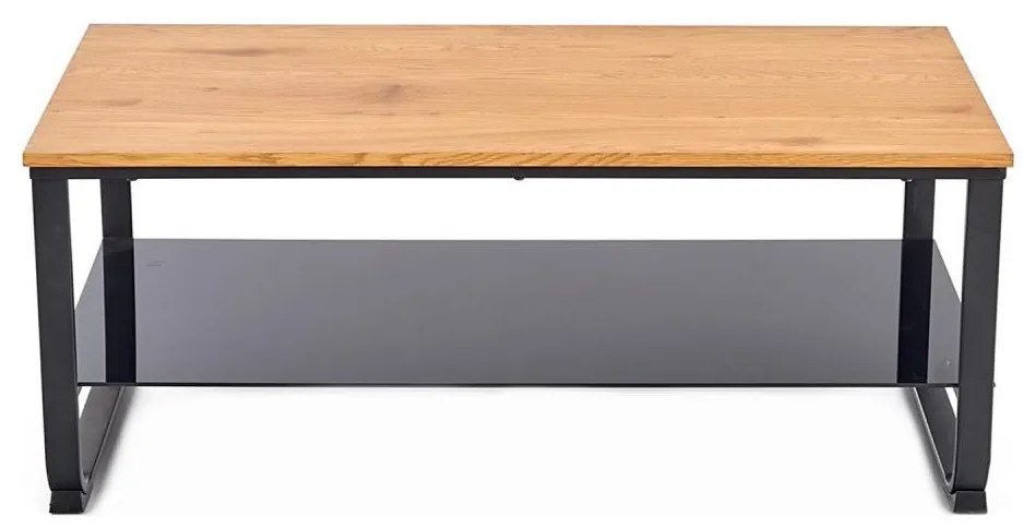 Konferenčný stolík ARTIGA 45x105 cm čierna/bežová