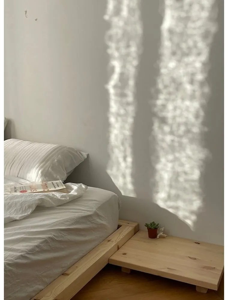 Dvojlôžková posteľ z borovicového dreva s roštom 180x200 cm Dock – Karup Design