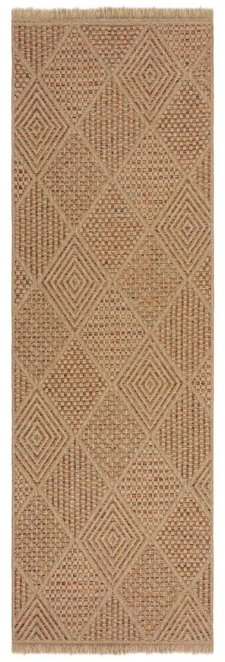 Vonkajší behúň v prírodnej farbe 80x230 cm Nora Diamond – Flair Rugs