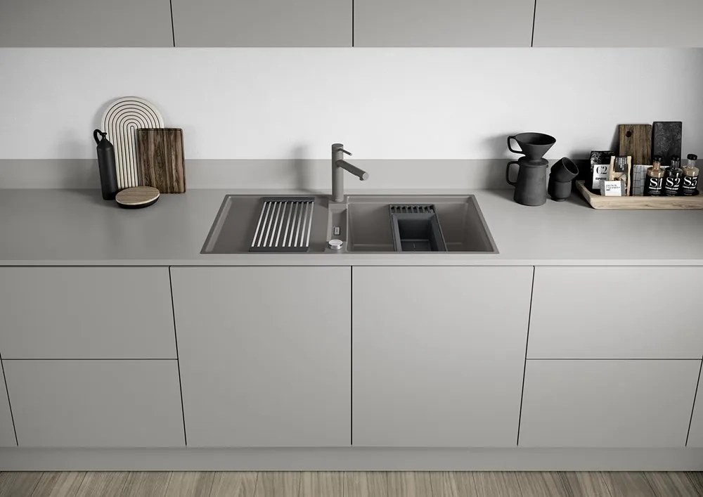 Blanco Adira XL 6 S, silgranitový drez 1000x500x200 mm, 1-komorový, biela, BLA-527621