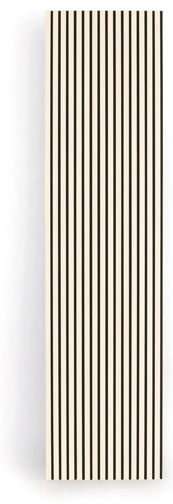 Drevený akustický panel, 2400 x 600 mm, čierny podklad, balenie 5 ks, breza