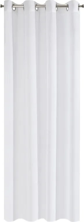 Dekorstudio Tylová záclona ESIM na dekoračných krúžkoch 140x250 cm – biela