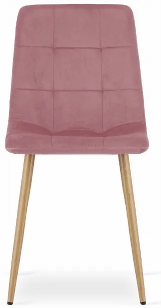 TRENDIE Zamatová stolička BEOGRAD ružová