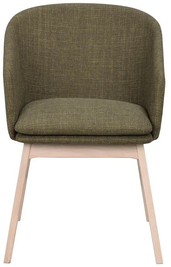 Zelené čalúnené jedálenské kreslá v súprave 2 ks Windham – Rowico