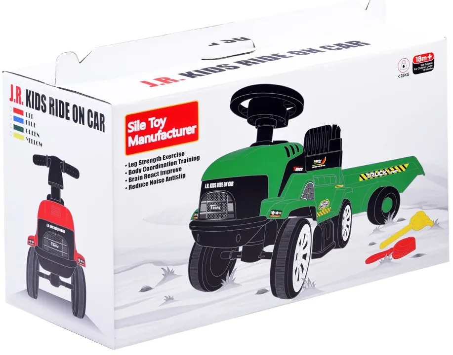 Traktor s prívesom Jokomisiada ZA3746 - červený