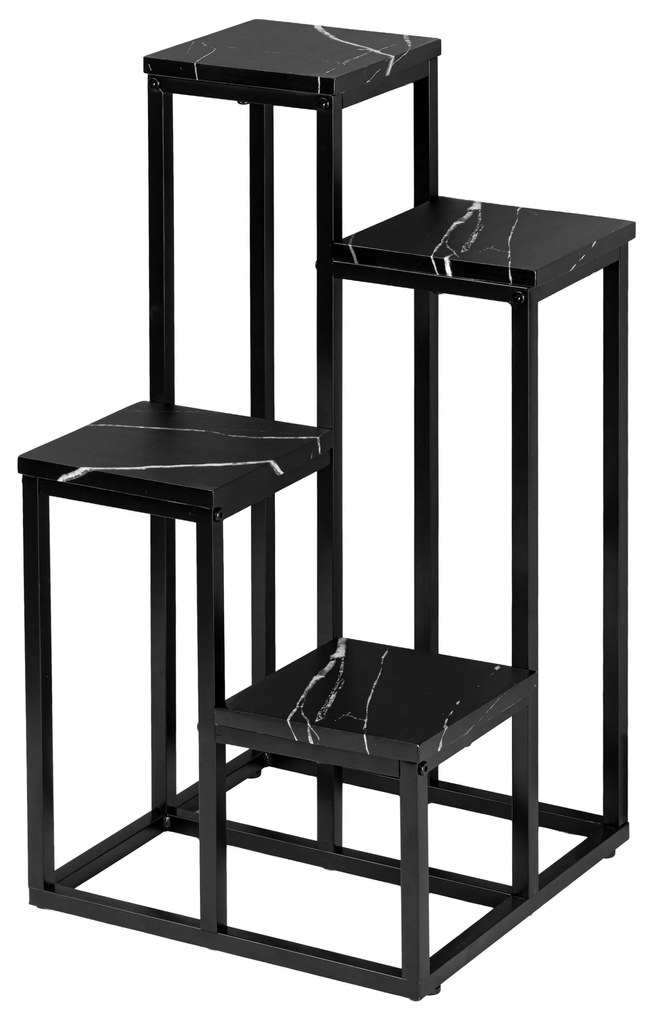 Kvetinový stojan Mogren čierny mramor