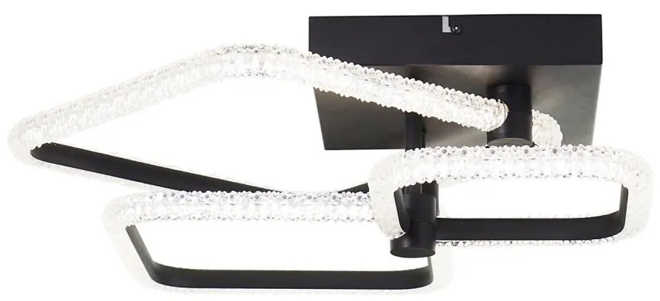 Brilliant - stmievateľné LED stropné svietidlo AYDIN LED/34W/230V čierna + s diaľkovým ovládaním