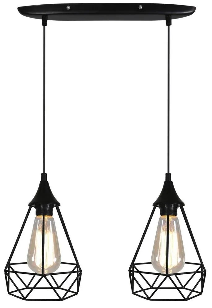 Luster na lanku GRAF 2xE27/60W/230V