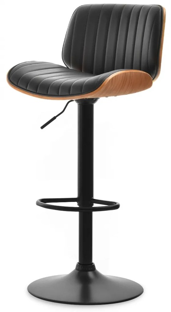 Stolička Hamand (orech tmavý + čierna). Akcia -13%. Vlastná spoľahlivá doprava až k Vám domov. 1110618