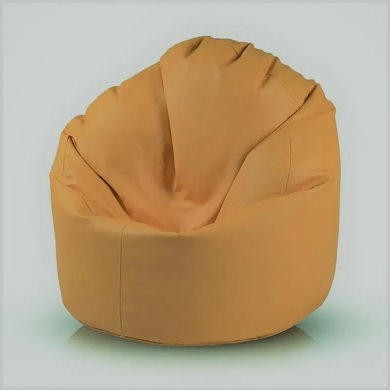 INTERMEDIC SK - Sedací vak Star 85x90 cm | ergonomický dizajn s podrúčkami, 300 l Farba: E03 - Oranžová svetlá (ekokoža)