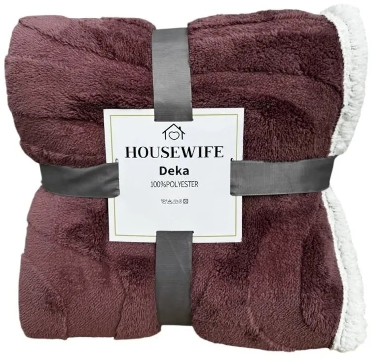 Luxusná baránková deka z mikroplyšu NESTIVE ružová Rozmer: 150 x 200 cm