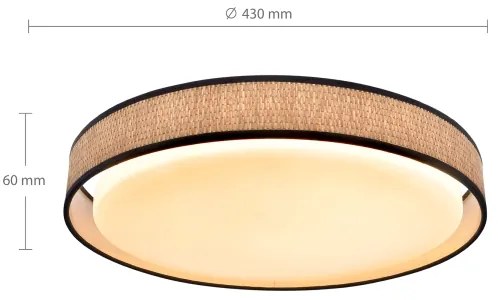 Brilagi - LED Stmievateľné stropné svietidlo PILAR LED/48W/230V 3000-6500K + DO