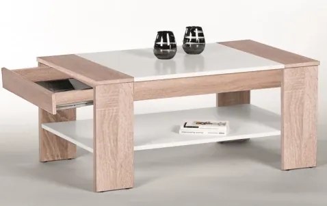 Konferenčný stolík Finley Plus, dub sonoma/biely%