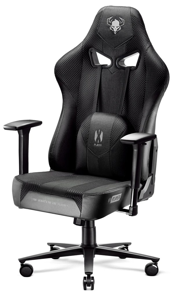 Látkové herné kreslo Diablo X-Player 2.0 Normal Size: čierne Diablochairs