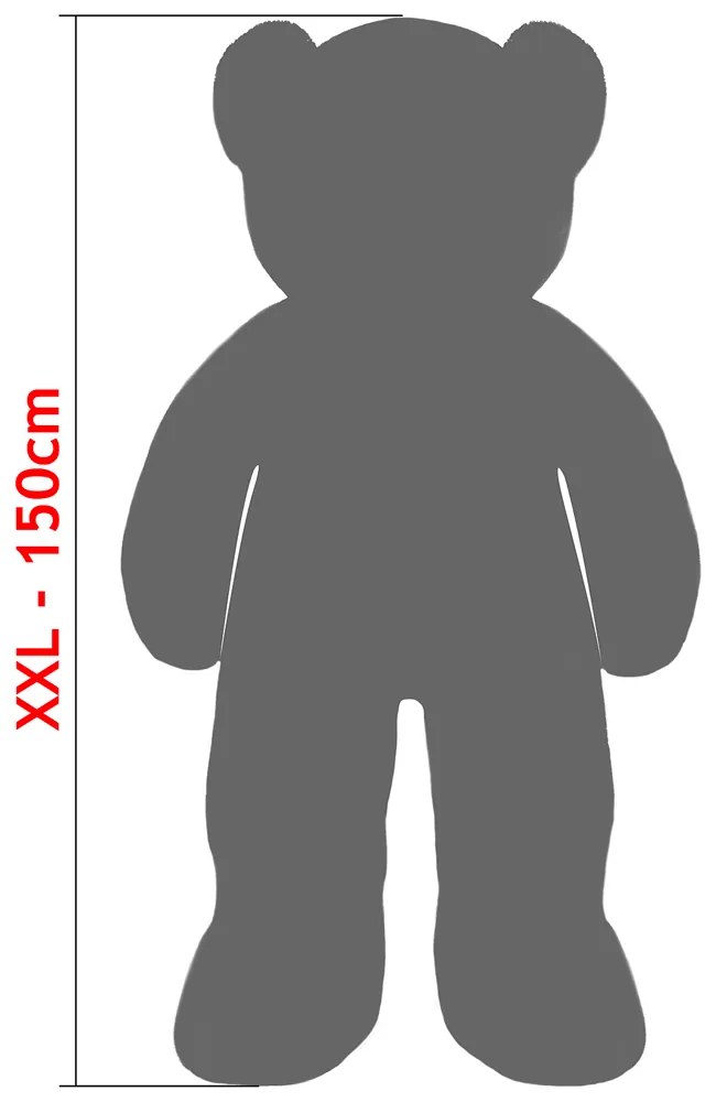 Plyšový macko XXL 150 cm - hnedý