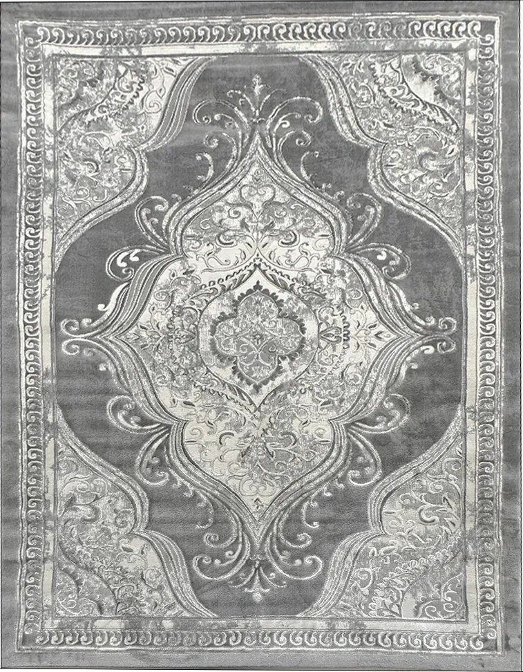 BE Koberec Opera 8081 GREY – sivý obdĺžnikový Rozmer: 60x100 cm