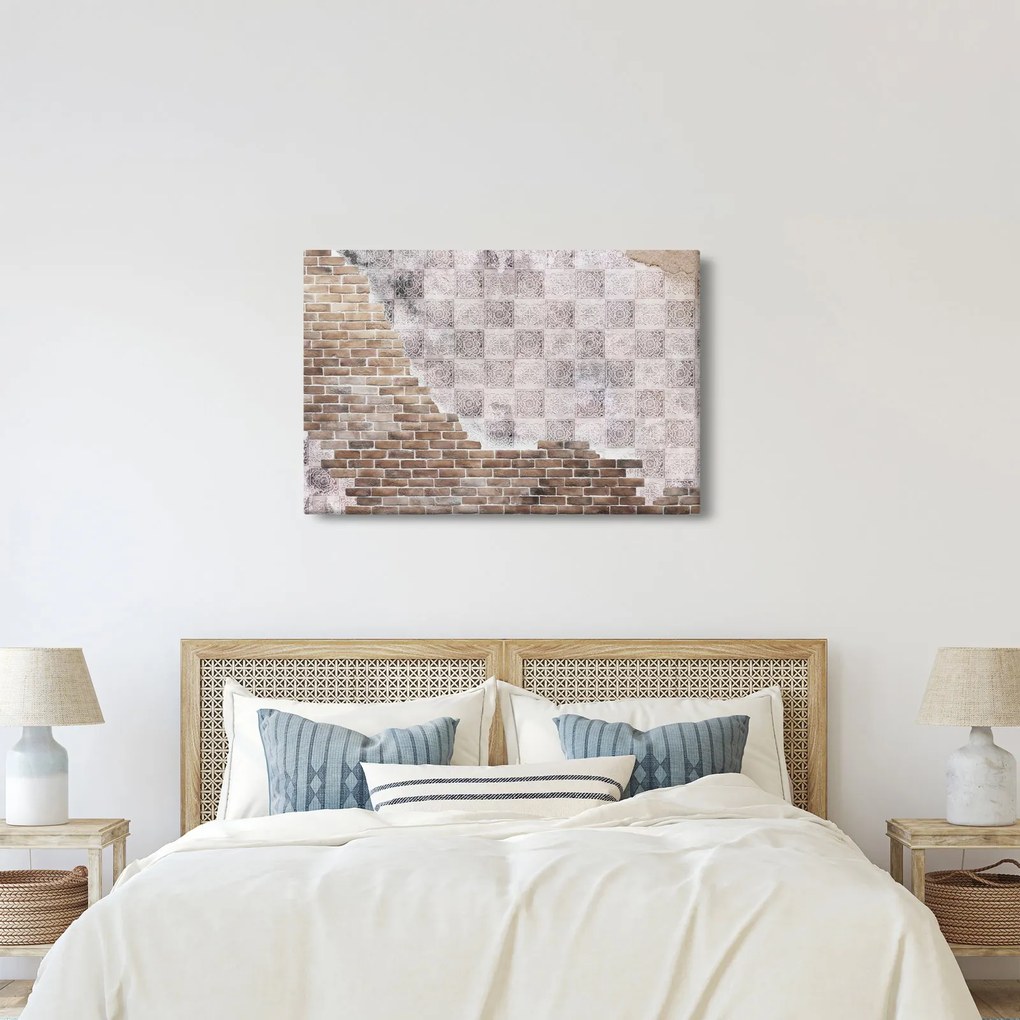 Obraz - Tehlový múr (90x60 cm)