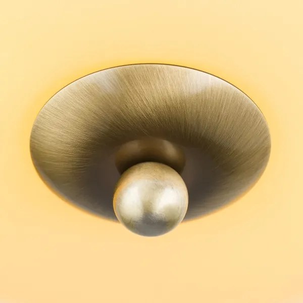 Orion DL 7-673 - Stropné svietidlo LANDHAUS 2xE27/60W/230V pr. 28 cm bronz/béžová