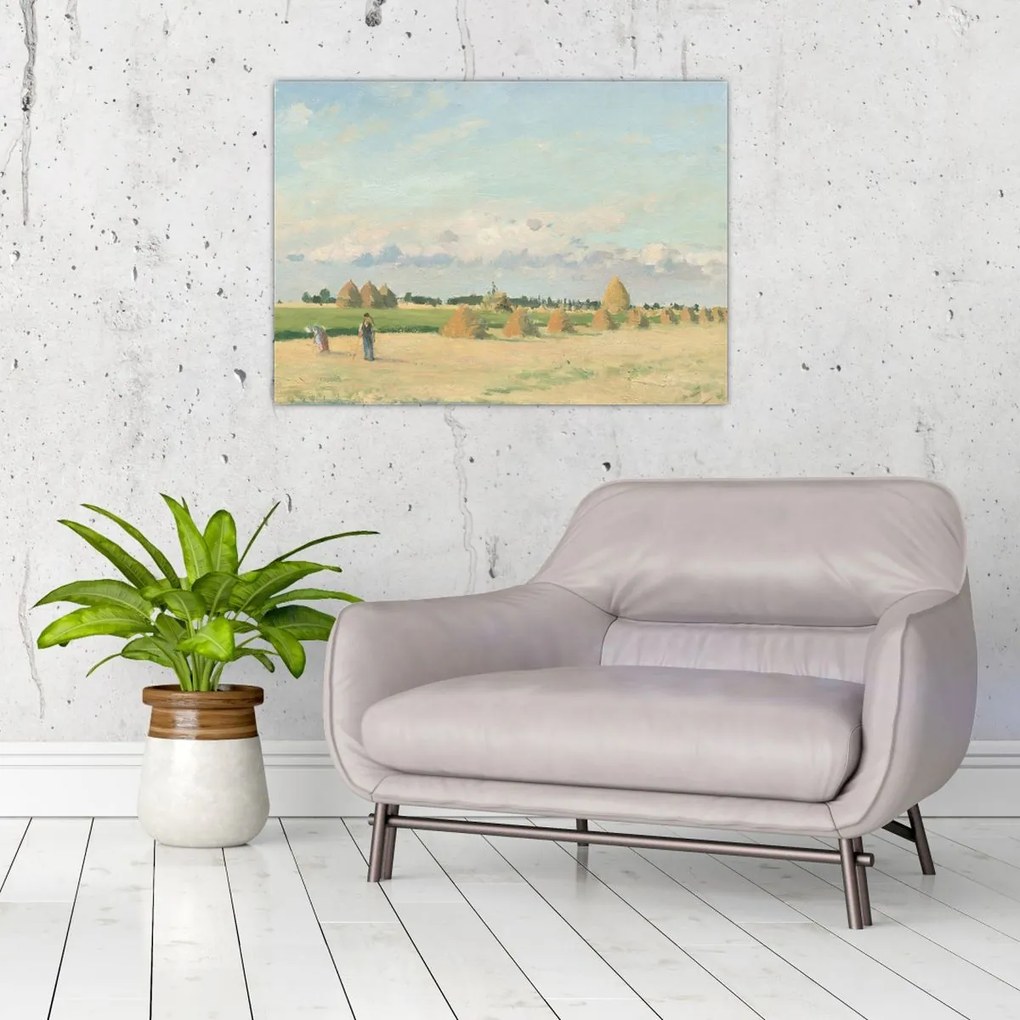 Obraz - Camille Pissarro, Landscape, Ile de France, reprodukcia (70x50 cm)