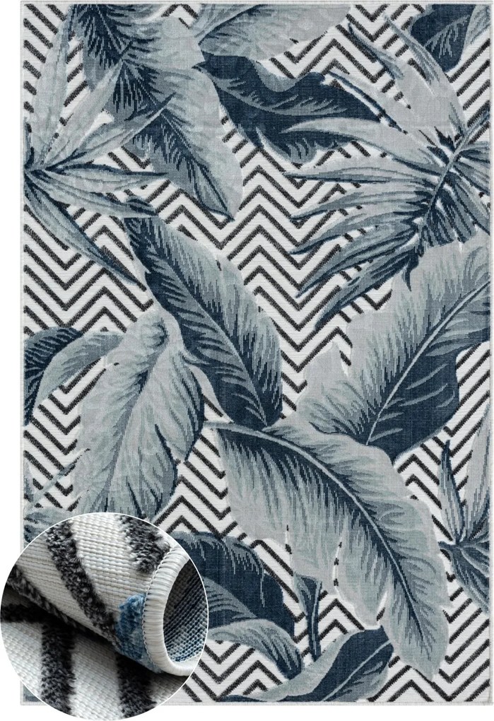 Kusový koberec Brooke weiß – na von aj na doma, 160x230, viacfarebná, chodba / predsieň, My Flair