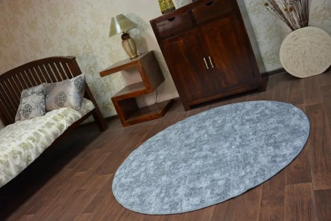 Koberec POZZOLANA sivý kruh