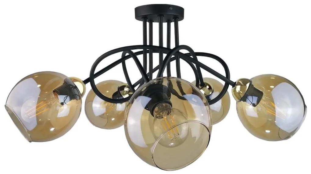 Keter Lighting Prisadený luster VENUS GOLD 5xE27/60W/230V KE0044