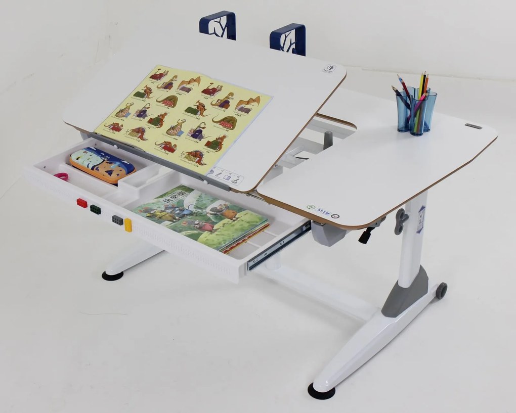 AMADEUS - AMADEUS Detský rastúci stôl ROLAND V biely