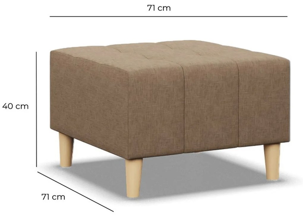 Veľká taburetka OSLO Béžová