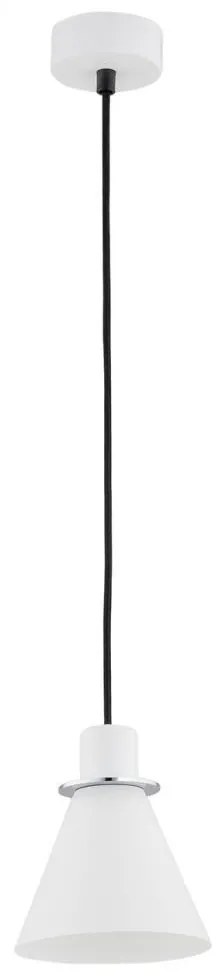 Argon 4681 - Luster na lanku BEVERLY 1xE27/15W/230V biela/lesklý chróm