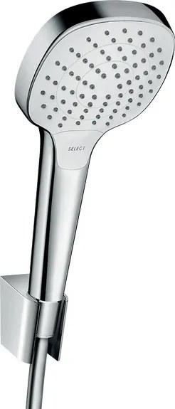 Hansgrohe Croma Select E, sprchový set 110 Vario s hadicou 1250 mm, biela/chrómová, HAN-26425400