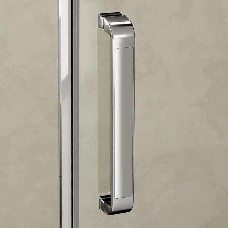 D‘Eluxe - SPRCHOVÉ DVERE - Sprchové dvere SINGLE LU55 0-100xcm sprchové dvere pivotové jednokrídlové číre 8 chróm univerzálna - ľavá/pravá 90 195 90x195 53