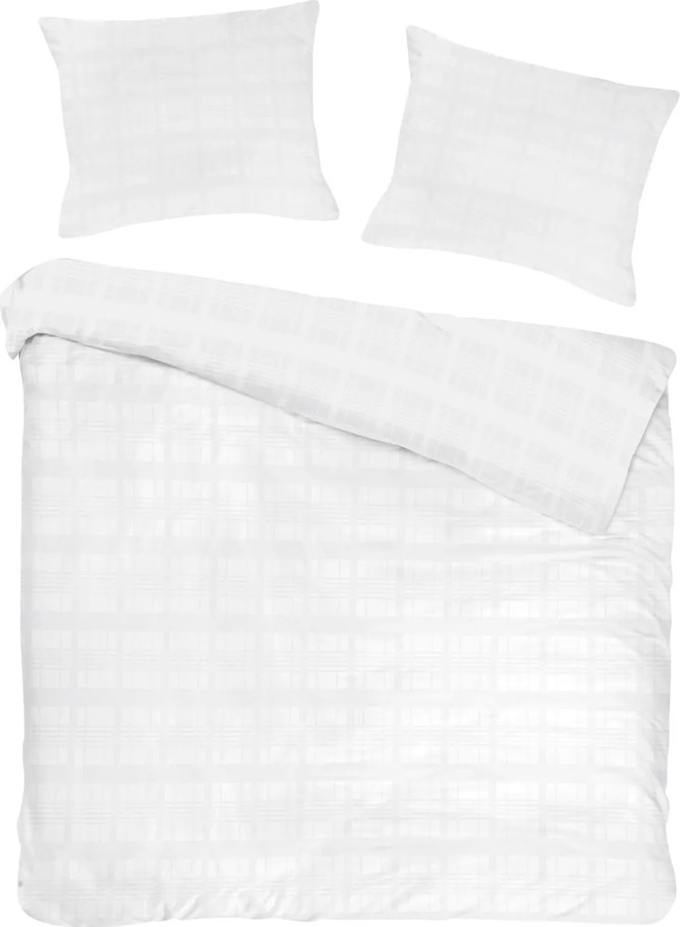 SATÉNOVÉ OBLIEČKY MARSELA EXCLUSIVE 180X200 CM, 2KS 70X80 CM BIELE