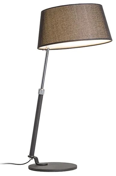 RENDL R12486 RITZY stolná lampa, dekoratívne čierna chróm
