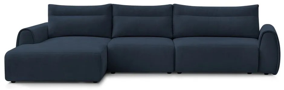 Tmavomodrá rohová pohovka Aden – Bobochic Paris