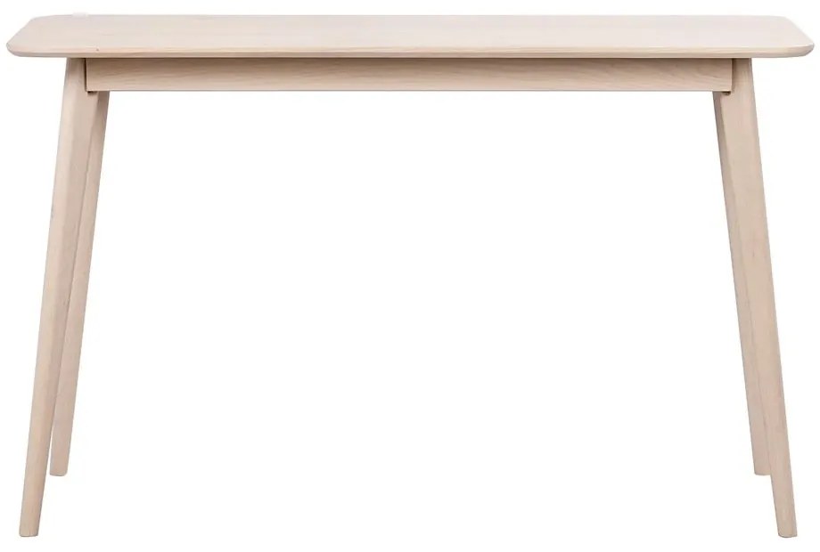 Konzolový stolík v dekore duba v prírodnej farbe 120x40 cm Yumi - Rowico