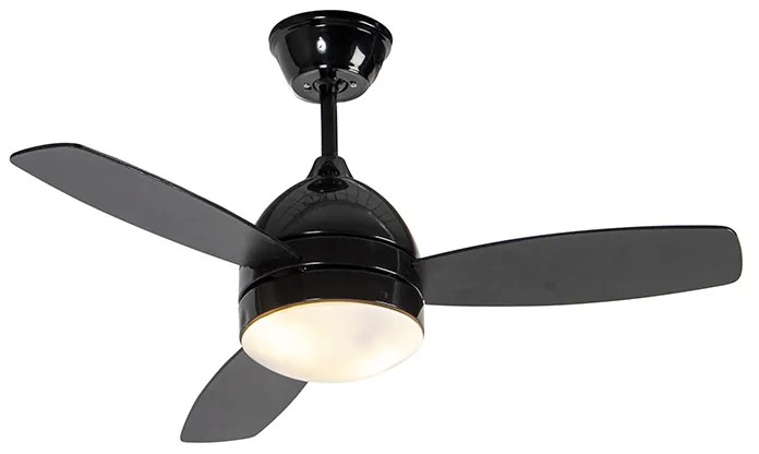 Stropný ventilátor čierny s diaľkovým ovládaním - Rotar