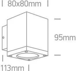 Vonkajšie nástenné svietidlo ONE LIGHT ext. nástenné svietidlo 67138F/G/W