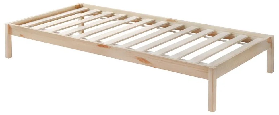 Detská poschodová posteľ s prístelkou 90 cm Virtuoso (prírodná) (s roštom) (s úl. priestorom). Vlastná spoľahlivá doprava až k Vám domov. 1116554
