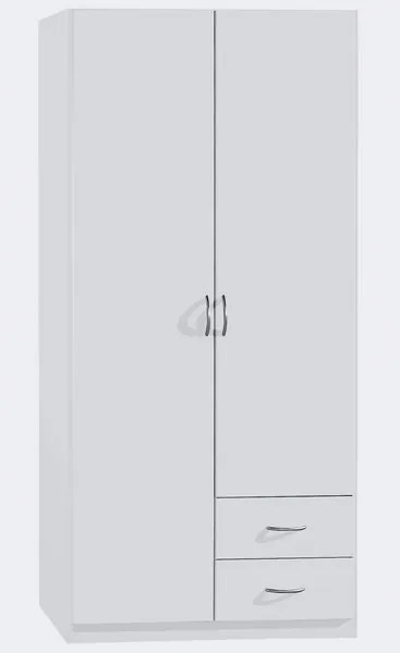 Šatníková skriňa Case, 91 cm, biela