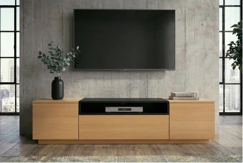 TV-skrinka 47811 Loft 160cm Prírodná/Čierna Dub Dyha - Komfort-nábytok
