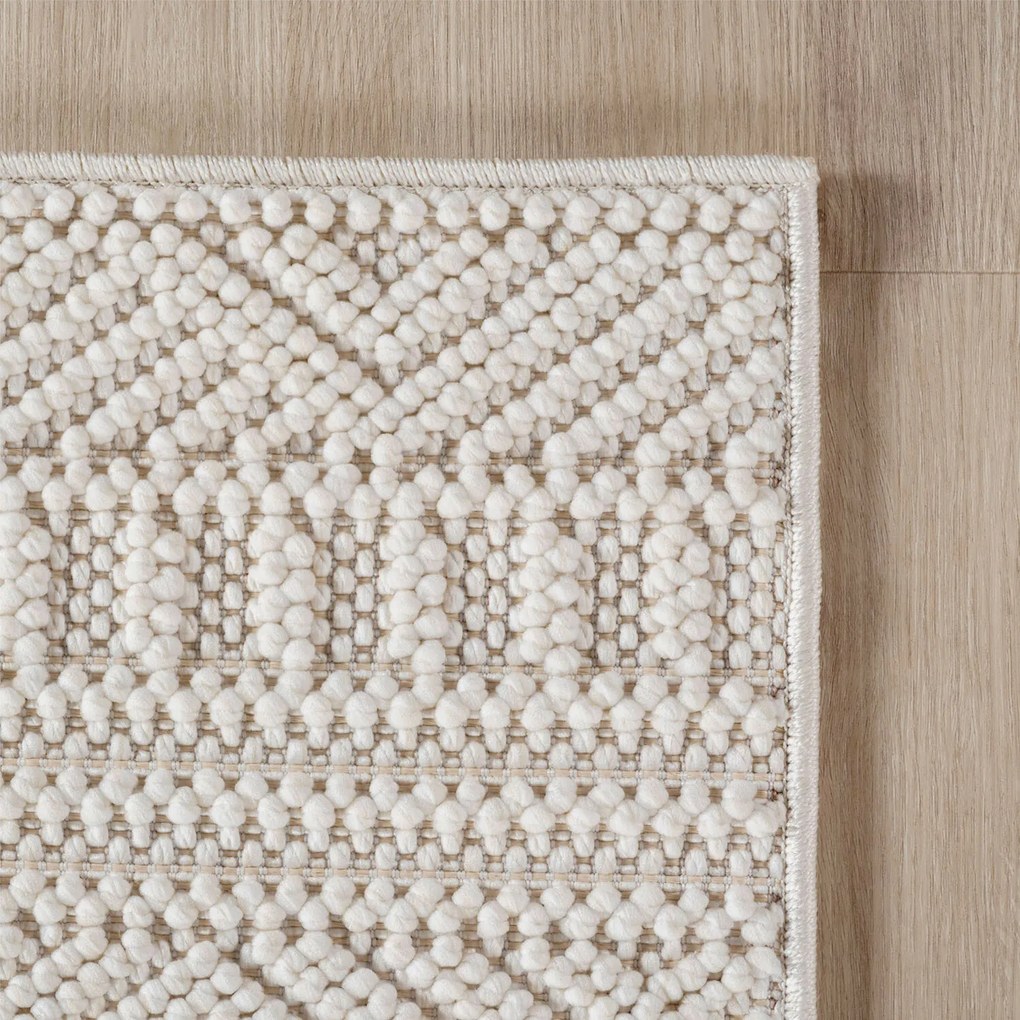 Kusový koberec Helix 2202 cream kruh, 200x200, béžová, chodba / predsieň, Ayyildiz