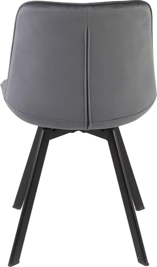 SI Monti Velvet stolička sivý