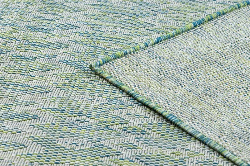 Dywany Łuszczów Kusový koberec Sion Sisal Aztec 22184 green/blue/ecru – na von aj na doma - 180x270 cm